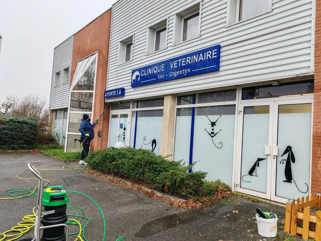 Nettoyage d'une clinique vétérinaire toulousaine par l'équipe d'Helmand